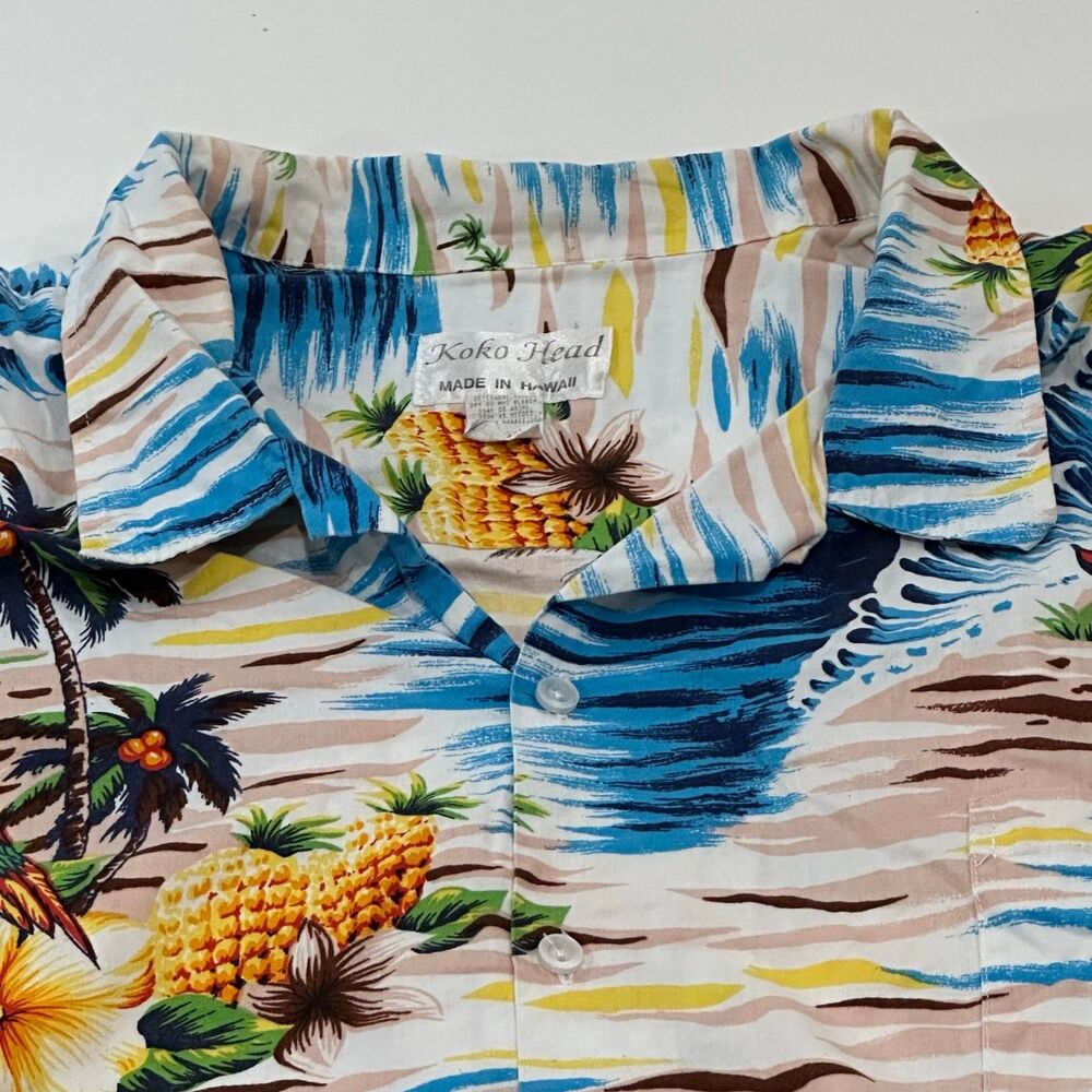 Koko Head Men's Short Sleeve Button‎ Up Polo Shirt, Size 4XL